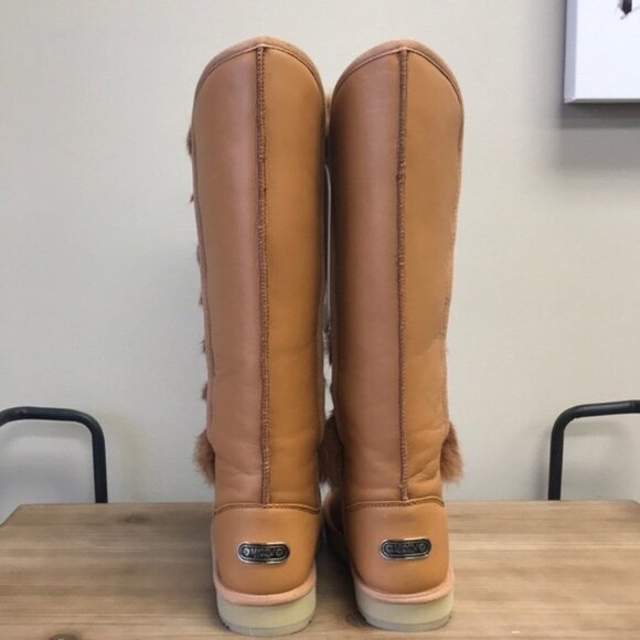 MOOV Boot Knee High Leather/Sheepskin Winter Boots - Picture 7 of 7